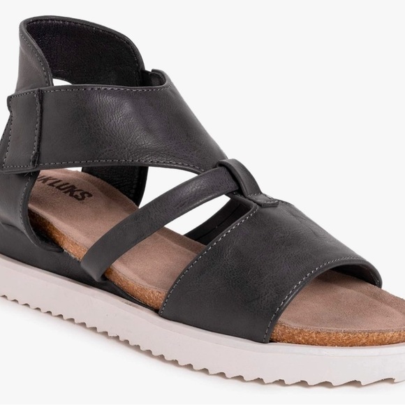 Muk Luks Suprano black wedge sandals size sandals size 10 - Picture 2 of 13